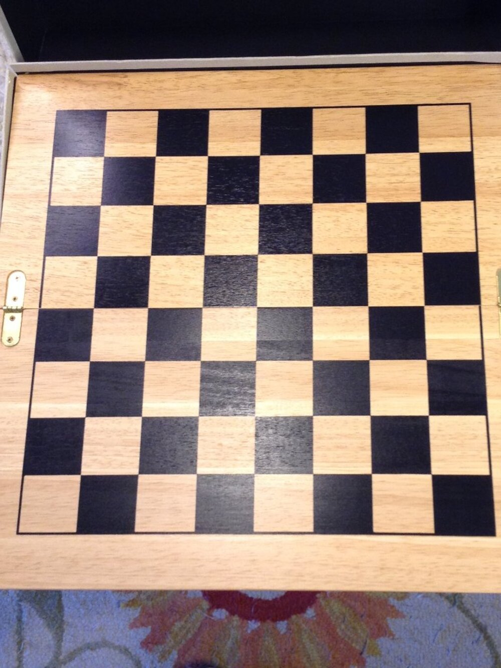 VTG 1990 Learning Smith Chess Set Wooden Academia Collegiate Presentation Style